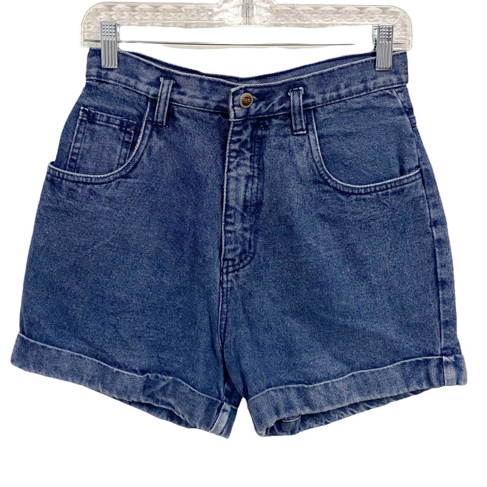 Vintage Rio Womens Size 11 High Waist Cuffed Denim Shorts
